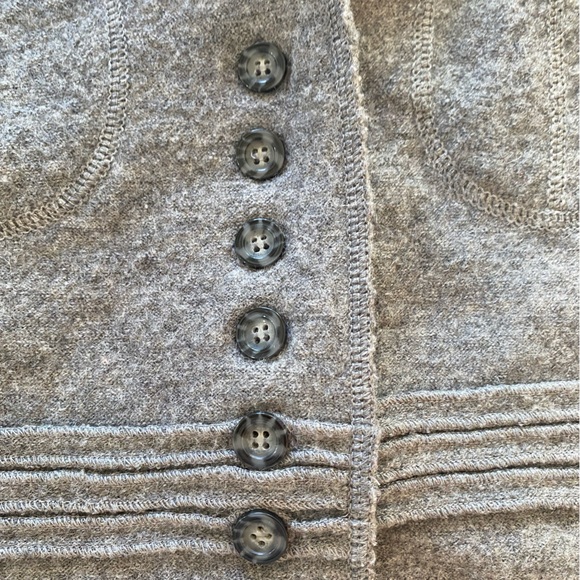 Woolen gray blazer women's jacket MEXX medium 💯 wool - Picture 7 of 14